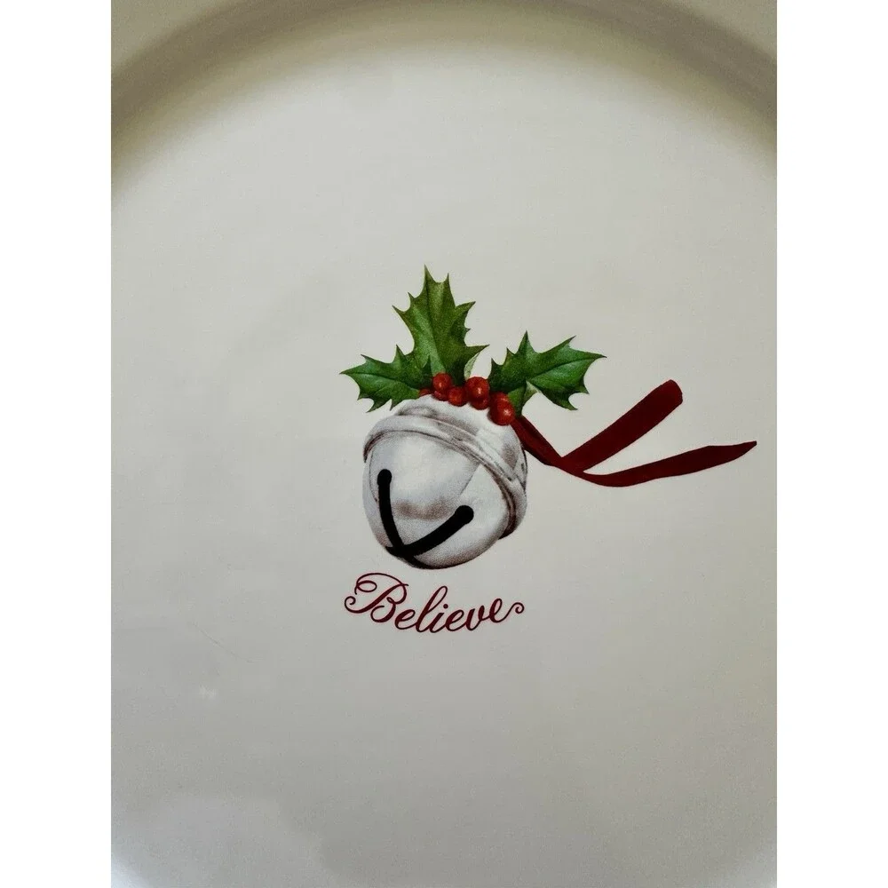 Hallmark Polar Express Dinner Plate Believe Jingle Bell Christmas